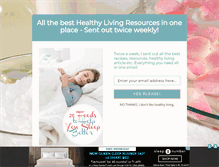 Tablet Screenshot of healthylivinginbodyandmind.com